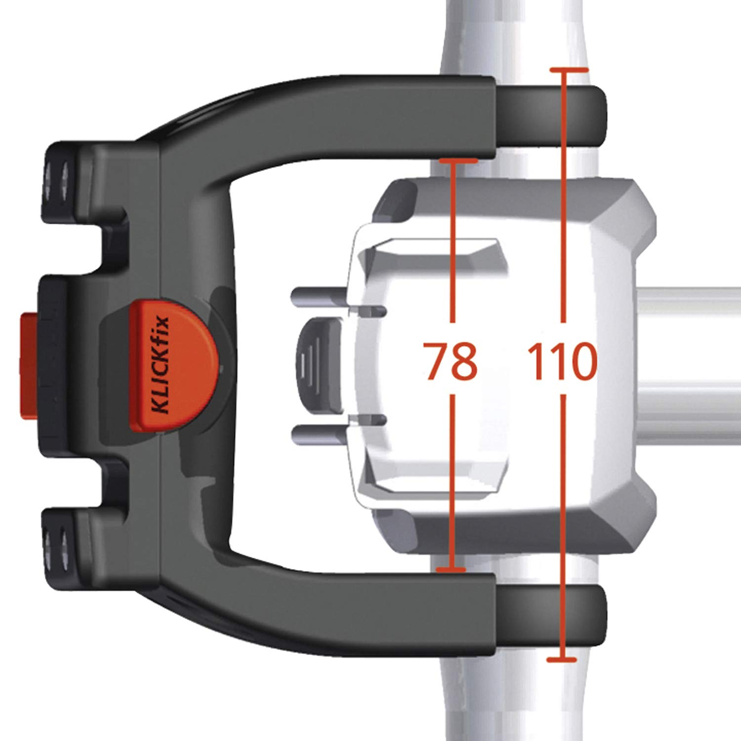 Rixen & Kaul Unisex Rixen Kaul Handlebar Adapter E Bracket Black, Black, One Size Ohne Schloss UK - Image 3