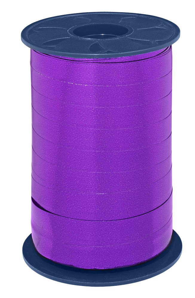 C.E. Pattberg MEXICO Metallic Gift Ribbon violet, 270 yards of Balloonribbon for Gift Wrapping 0.39 inches width
