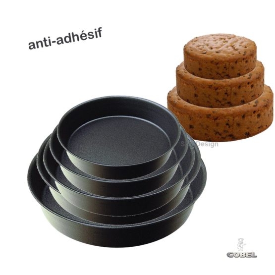Paderno World Cuisine 7.125 Inch Non-Stick Plain Round Cake Pan - Image 2