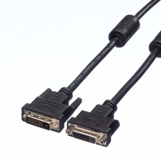 Value 1.0m 24+1 DVI Male to DVI Female Dual Link DVI Monitor Cable