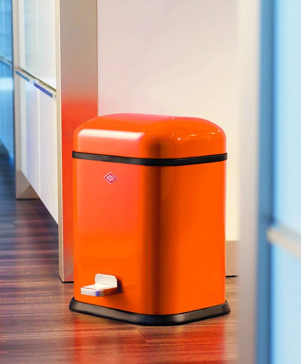 Wesco Single Boy Pedal rubbish bin, 13 litres pink BigaMart