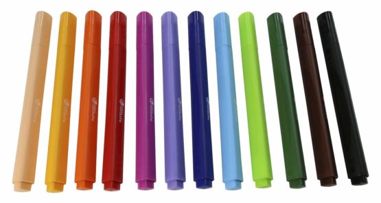 Avenue Mandarine Coloured Felt-Tip Pens (Pack of 12) - Image 3