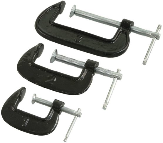 Rolson 14189 G-Clamp Set - 3 Pieces