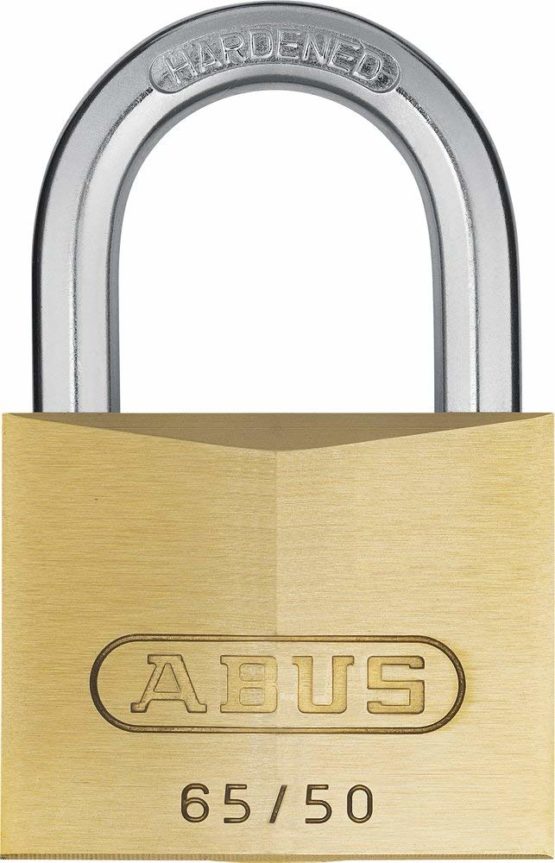 ABUS KG ABUS 02910 65/50 Brass Padlock with 501 Alike Keyed, 50 mm