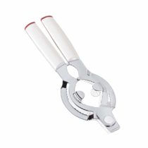 Leifheit Lid Opener ComfortLine, Stainless Steel, White