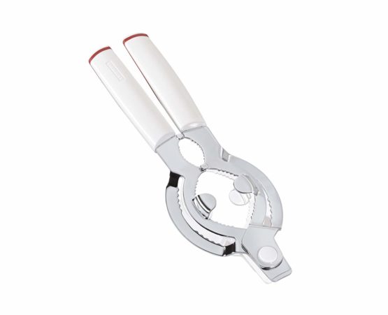 Leifheit Lid Opener ComfortLine, Stainless Steel, White
