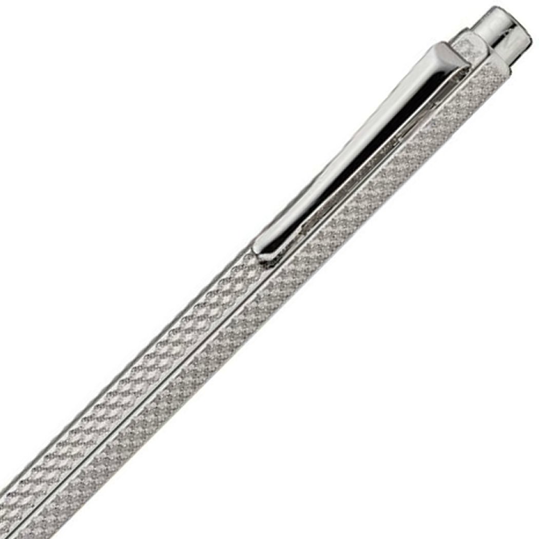 Caran D'ache Ecridor Cubrik Silver Plated Rhodium Coated Ballpoint Pen - Image 2