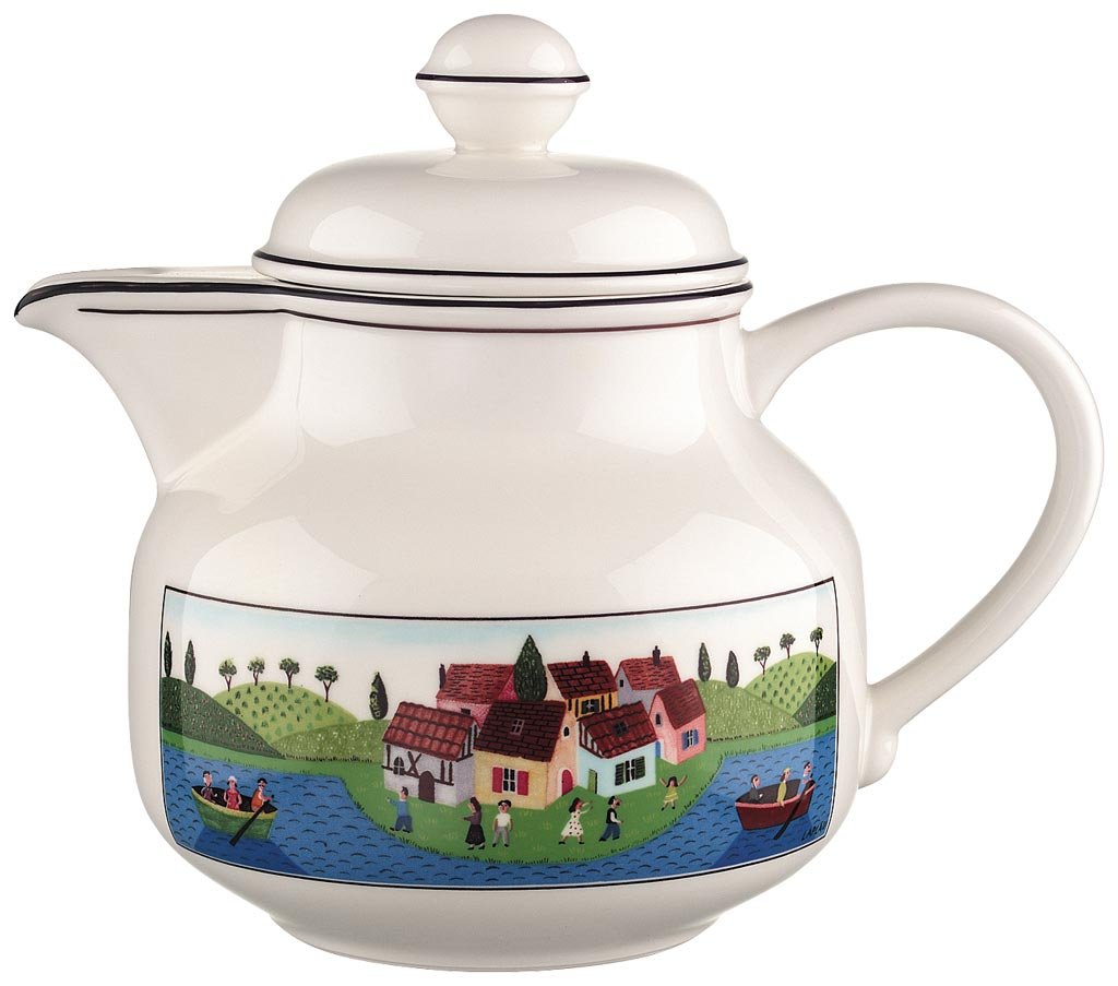 Villeroy & Boch Design Naif 0.90 Litre Teapot, 6 Persons, Black, 30.99 x 41.15 x 21.59 cm
