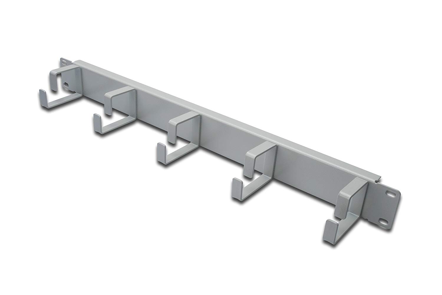 DIGITUS Cable Patch Panel - 1U - 5 Guides 44 x 60 mm - 19 "Network Cabinet - Patch Cable - Gray, 1 U