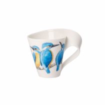 Villeroy & Boch New Wave Coffee Mug King Fisher, 300 ml, Height: 11 cm, Premium Porcelain, Blue/Multicolour, 1 Count (Pack of 1)