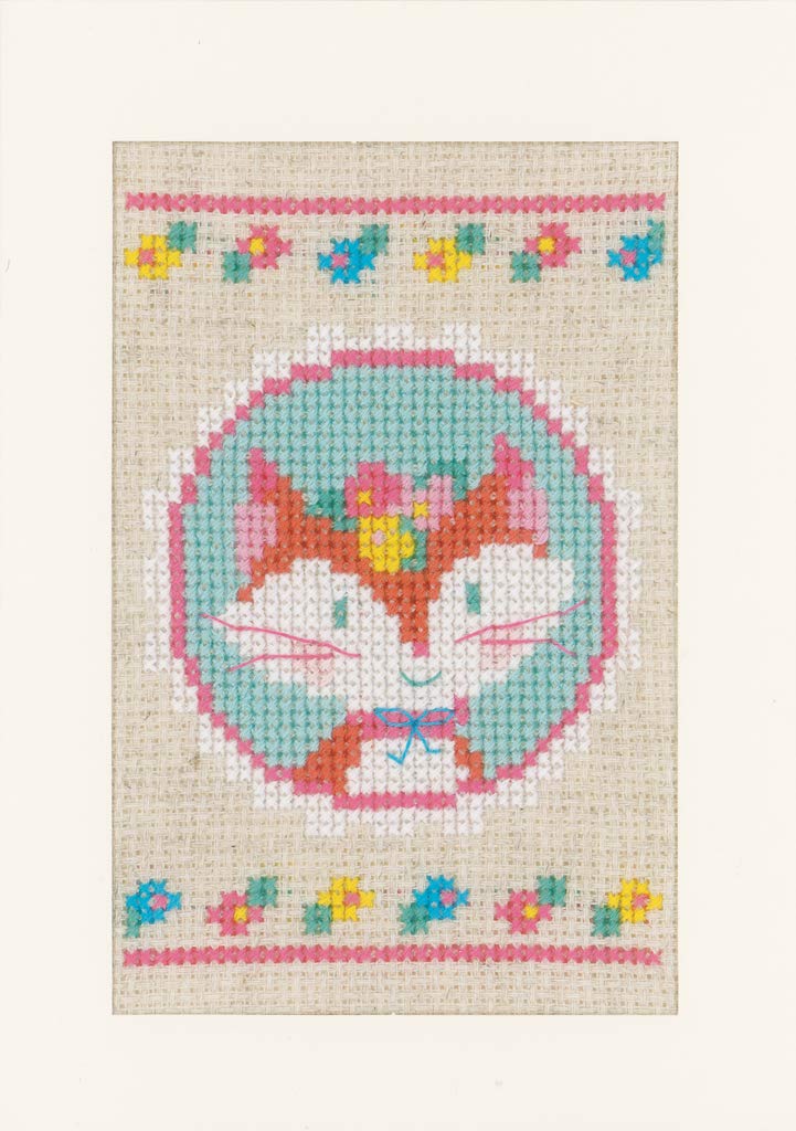 Vervaco Counted Cross Stitch Kit: Cards: LIEF Little Fox on Travel: Set of 3, Acrylic, NA, 10.5 x 15cm, N\a - Image 4