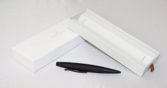 Faber-Castell F148213 E-MOTION FOUNTAIN PEN DARK BROWN B breit (B),Pear wood dark brown. - Image 4