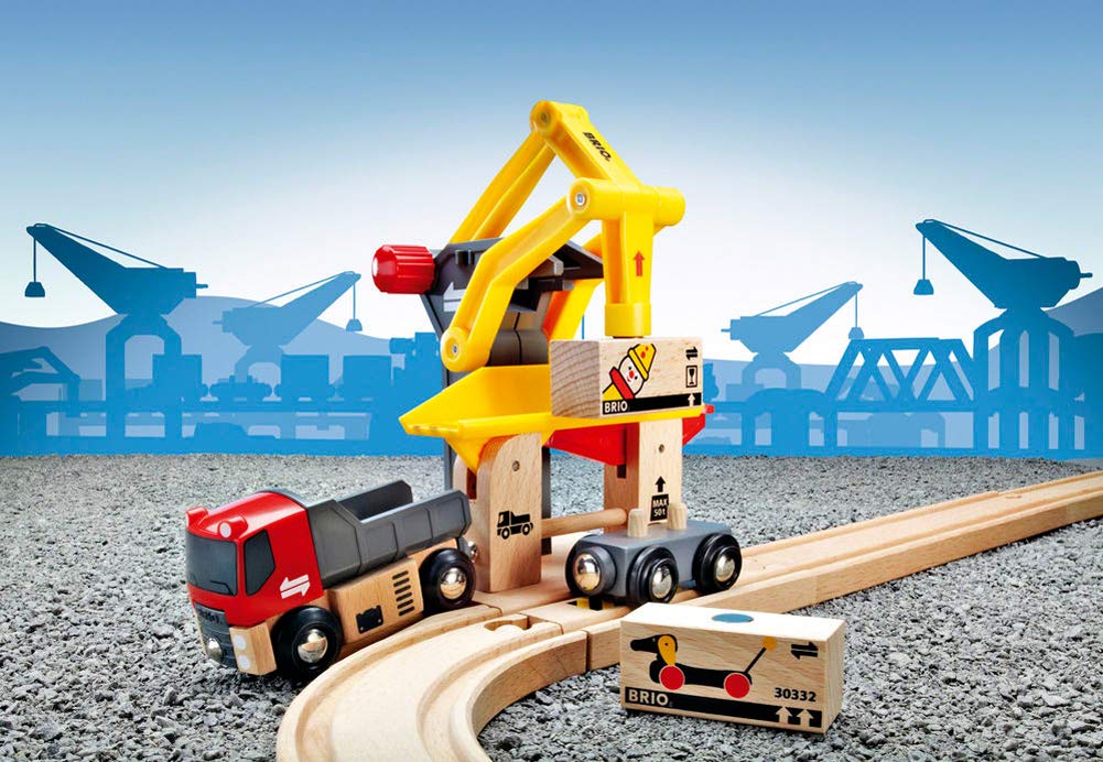 BRIO World Freight Goods Station for Kids Age 3 Years Up - Wooden Railway Train Accessories and Add Ons, Multicoloured, XL - Image 3