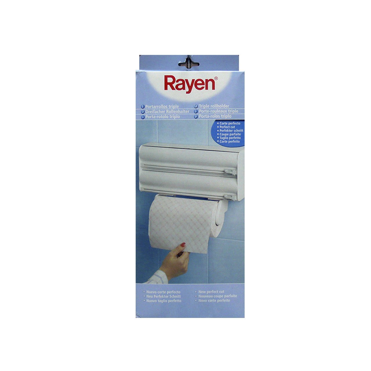 Rayen Kitchen Roll Holder, ABS, White, 15 x 4 x 10 inches, 2200 Model Number, Wall Mount, 15"x4"x10" - Image 2