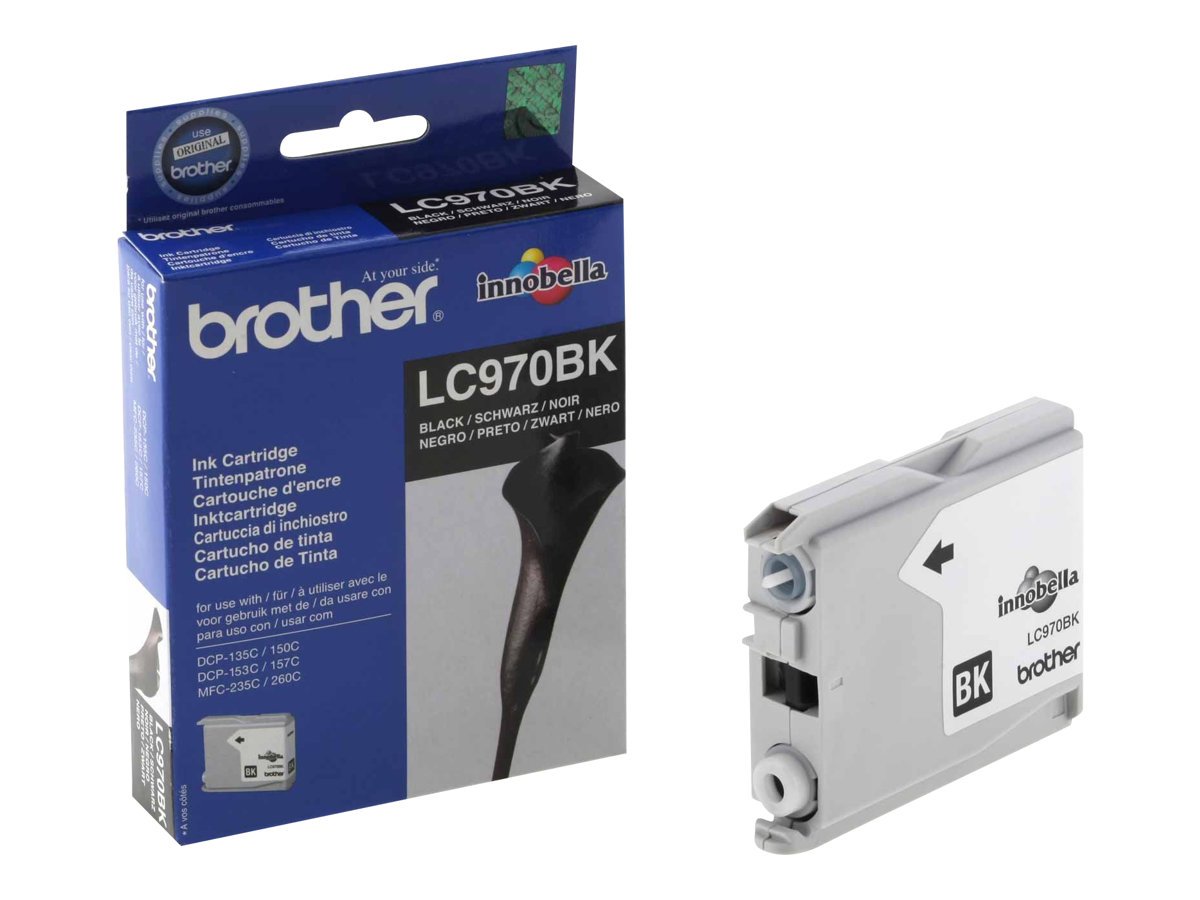 Brother LC970BK - Black - original - ink cartridge - for Brother DCP-135C, DCP-150C, DCP-153C, DCP-157C, MFC-235C, MFC-260C - Image 3
