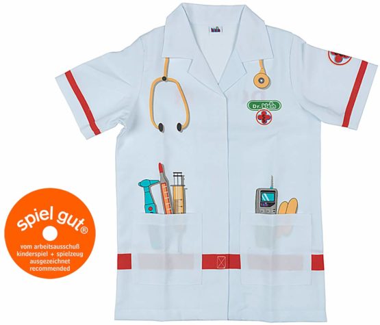 Theo Klein 4614 Doctor's White Coat I High-quality outfit I Dimensions: Length approx. 55 cm I Toy for children aged from 3 to approx. 6 years