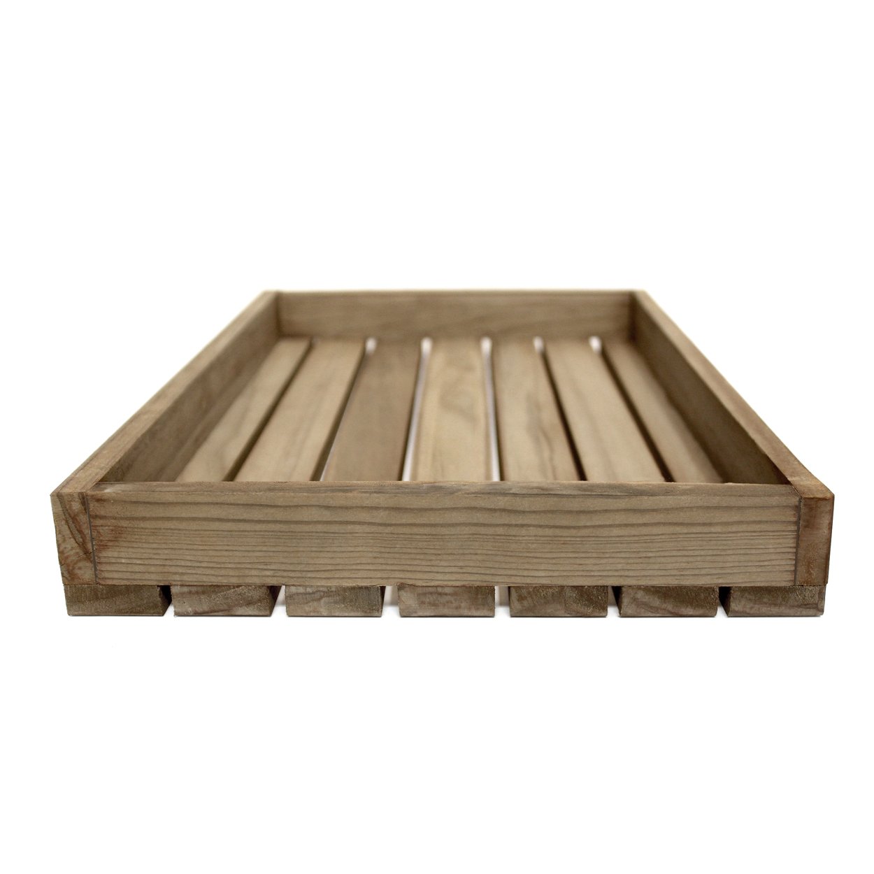 Bottle Cap Crafts Small Weathered Wood Tray, Brown - Image 2