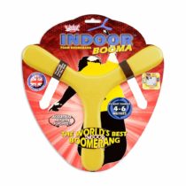 Wicked Vision WKIND Booma Indoor Boomerang, (Assorted colours Yellow, Red or Blue)