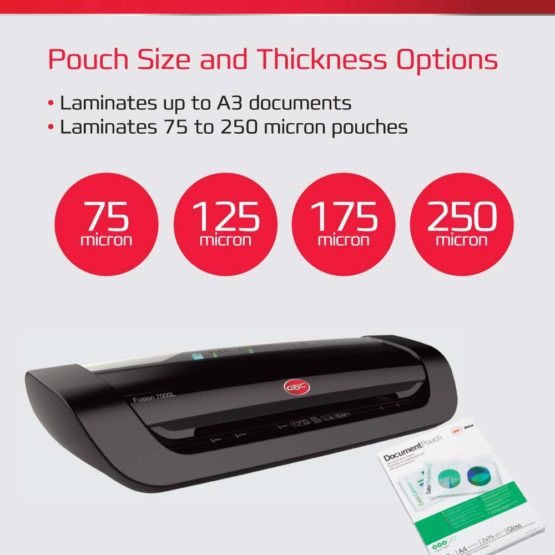 GBC 4402133 A3 Fusion 7000L Large Office Laminator, Black - Image 4