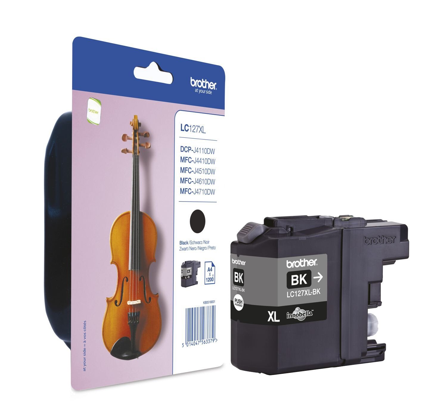 Brother LC127XLBK, Super High Yield, black, original, ink cartridge, for Brother DCP-J4110DW, MFC-J4410DW, MFC-J4510DW