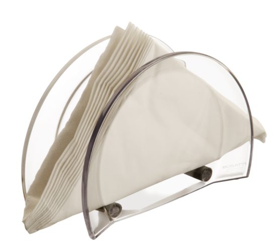 BUGATTI GL1U 02166 Glamour Napkin Holder, 16 x 7 x 11 cm White