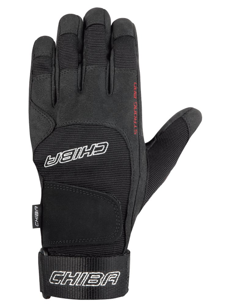 Chiba Training Support Strongman Powerstrap- Black, Medium,44102
