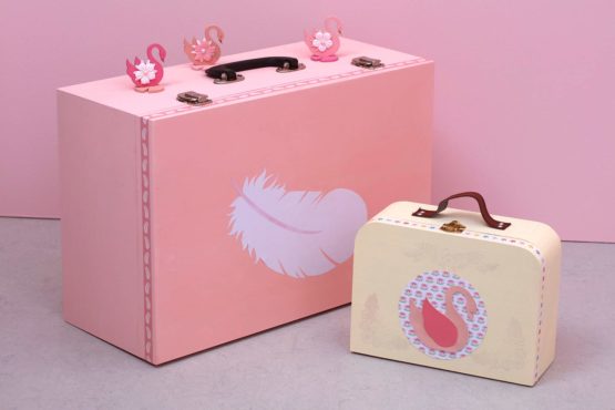 Artemio Wooden Suitcase 23 x 17 x 9 cm, Beige - Image 3
