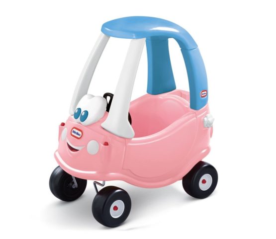 Little Tikes Princess Cozy Coupe Car - Ride-On with Real Working Horn, Clicking Ignition Switch, & Fuel Cap