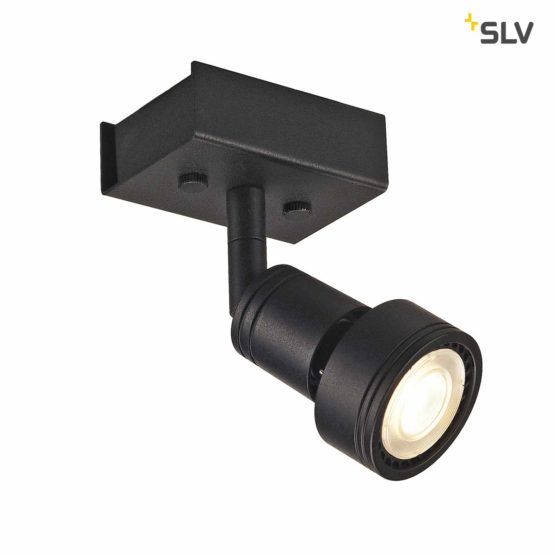 SLV Puri 1 / Internal Illumination, Surface, Wall-Mounted Light, Ceiling Spotlight / GU10 50W Black, Aluminium, 50 W - Image 3