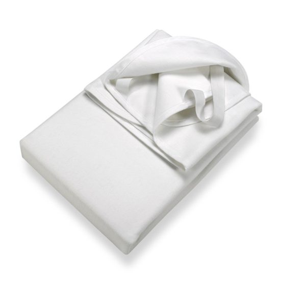 SETEX Molleton Mattress Protector – 100% Cotton, White, Cotton, White, 140 x 200 cm