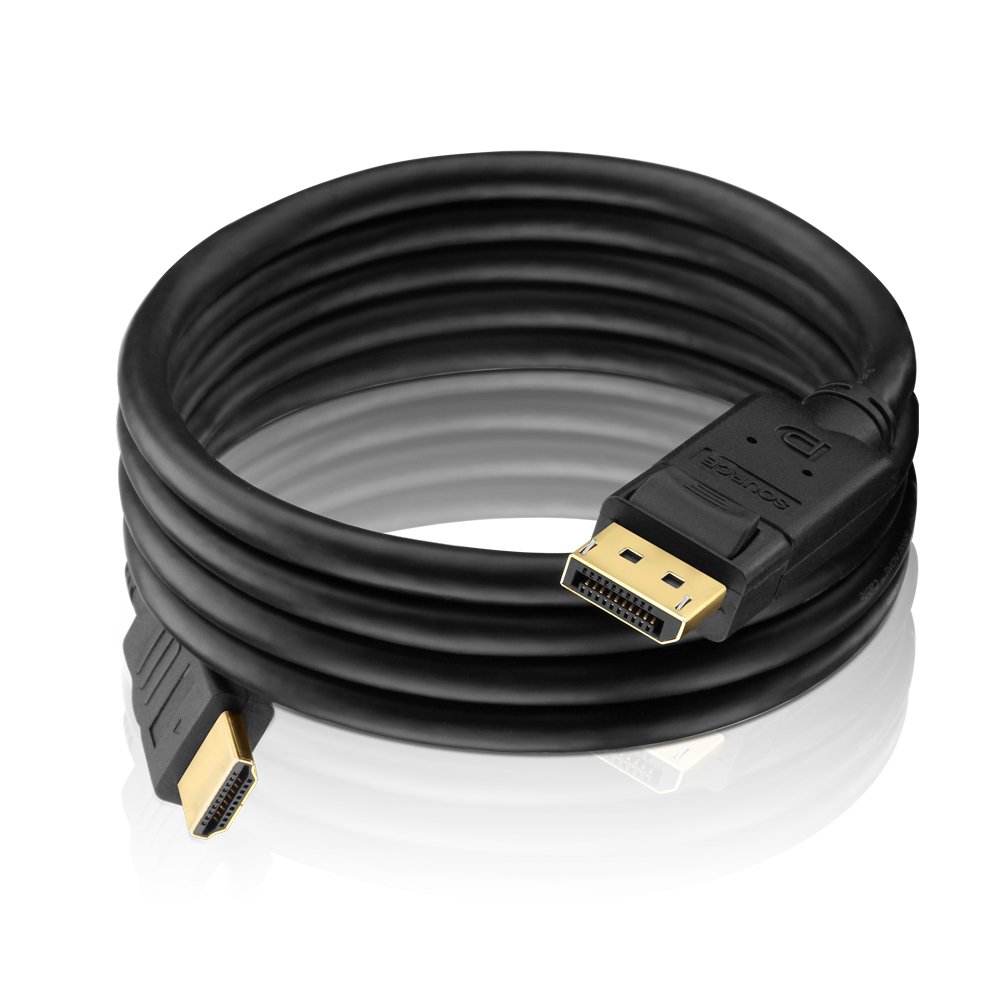 PureInstall PI5100-020 DisplayPort to HDMI Cable (DisplayPort Male (20pin) to HDMI-A Male (19pin)), Certified, 2 m, Black - Image 3