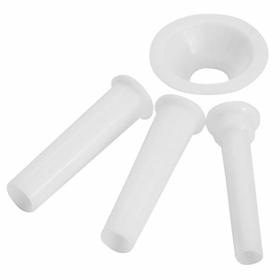 Westmark Sausage Funnel Set, 4 Pcs., Ø 1.5/2/2.3 cm, Accessory For Westmark Meat Mincer (97502260 / Size 5), Plastic, White, 14932230 - Image 2