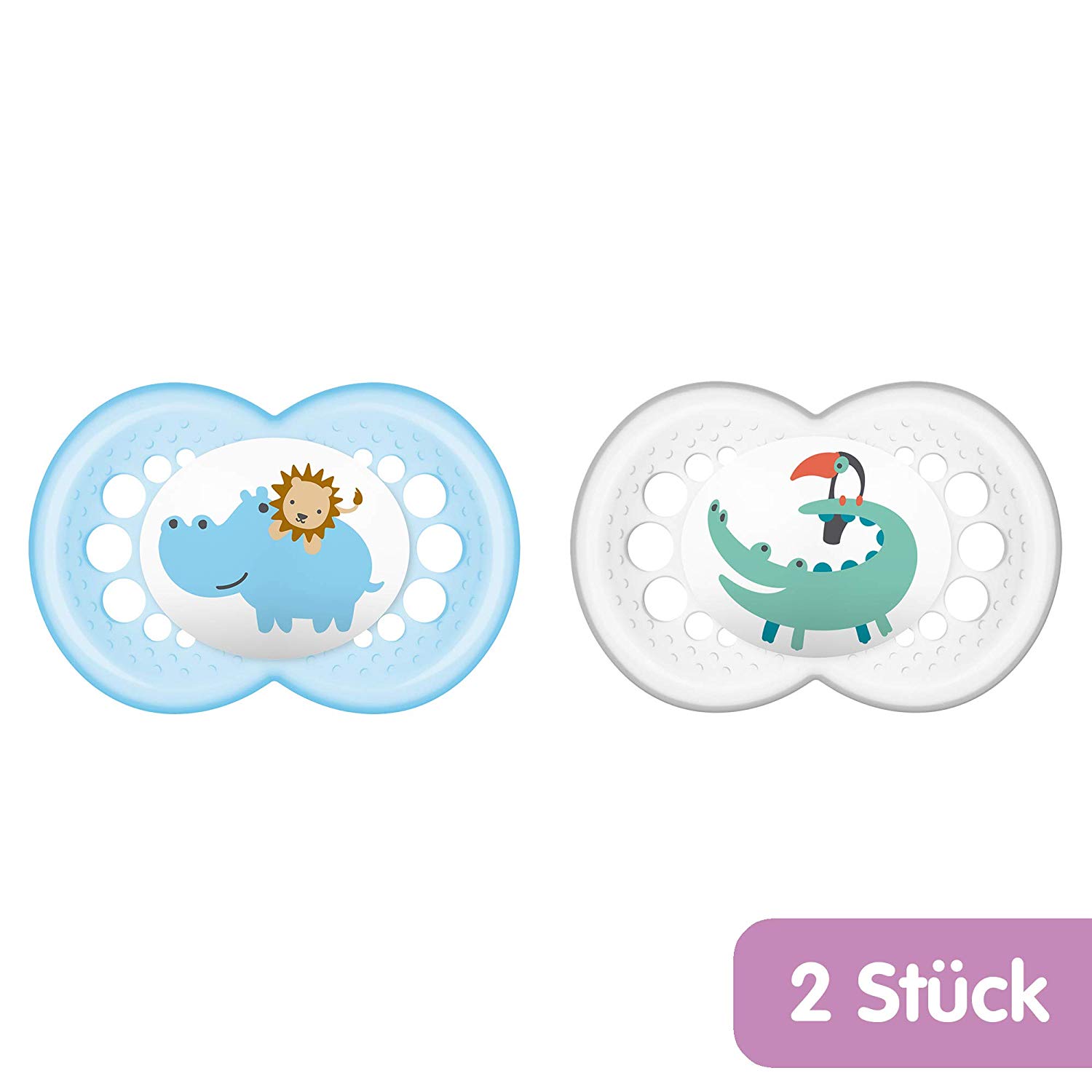 MAM Baby Products 66172311 Original Silicone Dummies For Boys, Pack