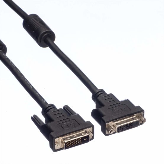Value 1.0m 24+1 DVI Male to DVI Female Dual Link DVI Monitor Cable - Image 3