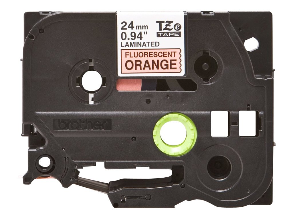 Brother TZe-B51 Labelling Tape Cassette, Black on Fluorescent Orange, 24 mm (W) x 5 m (L), Laminated, Brother Genuine Supplies - Image 3