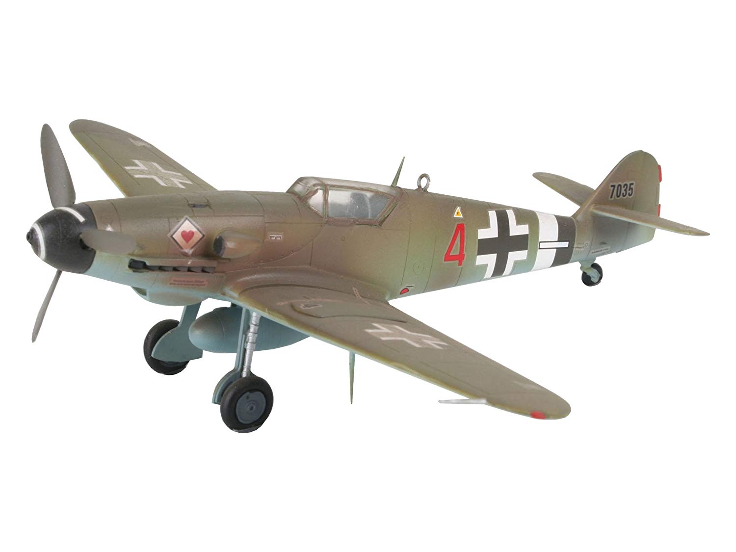 Revell 004160 Messerschmitt Bf 109 G-10 1:72 Scale Unbuilt/Unpainted Plastic Model Kit, gray, 1/72 - Image 3