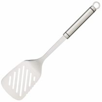 KitchenCraft KCPROST Professional Fish Slice / Slotted Turner, Stainless Steel, 36 cm, Silver