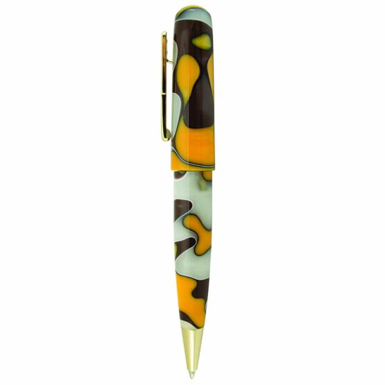 Conklin All American Yellowstone Ballpoint Pen with Gold Trim - Image 2