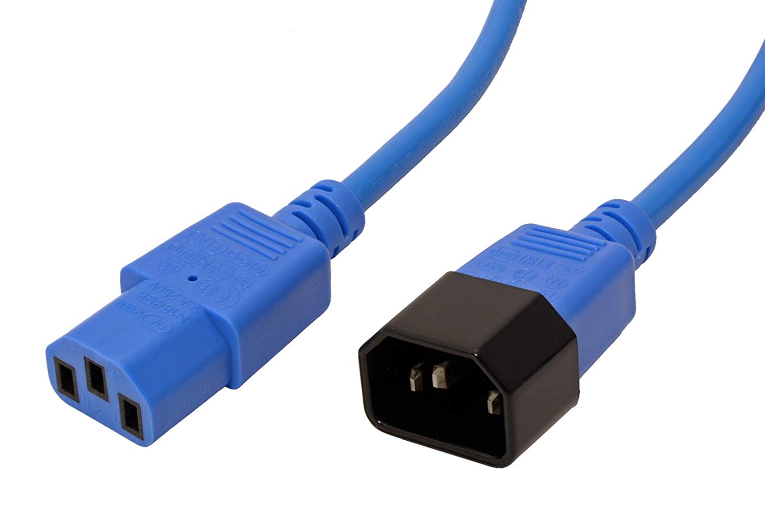 Roline Monitor Power Cable with IEC320 C14 Connector/C 13 Connector Blue 1, 8 m, 1.8 m - Image 2