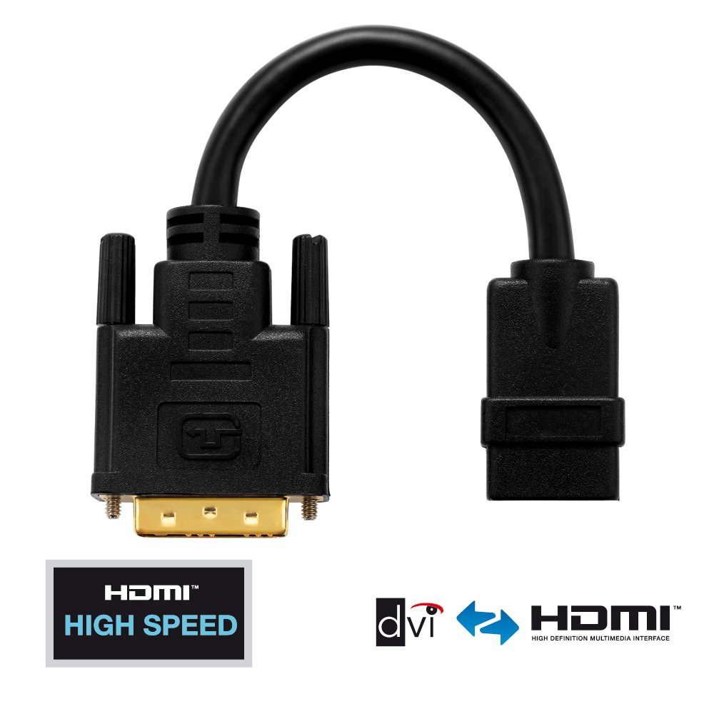 PureLink PureInstall Series PI065 Certified High-Speed DVI to HDMI Adaptor/DVI-D Male 18+1, 0,10m - Image 3