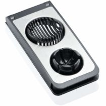 Leifheit Egg cutter Combi in black/grey, Stainless Steel
