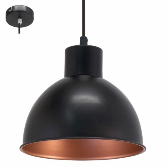 EGLO 49238 E27 Black, Copper Pendant Lamp TRURO 1 49238 - Image 3
