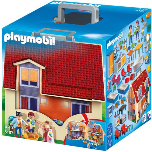 Playmobil Dollhouse 5167 Take Along Modern Dollhouse, 4 years and older, 1:12 scale, Neutral