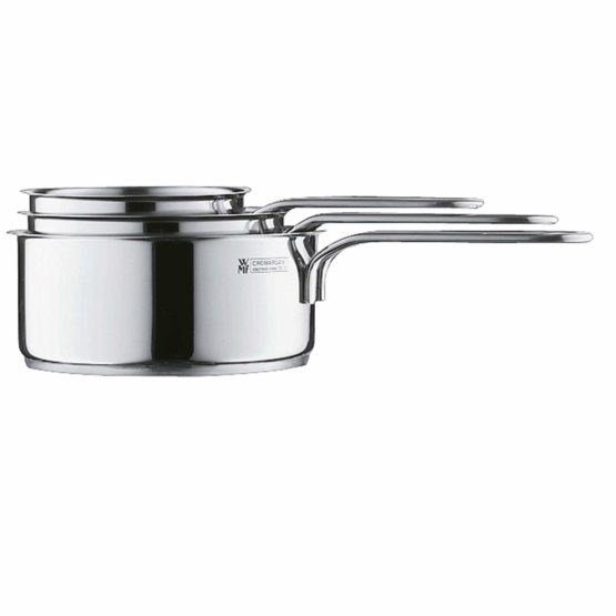 WMF sauce pan Ø 12 cm approx. 0,7l Mini stackable pouring rim Cromargan stainless steel brushed suitable for all stove tops including induction dishwasher-safe - Image 4