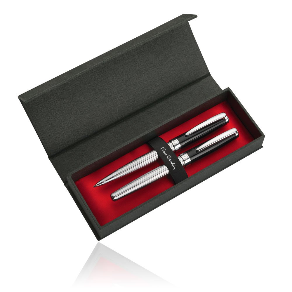 Pierre Cardin Set of Twist Ballpoint Pen and Fountain Pen Metal Ballpoint Pen with Fountain Pen Christoh Set KS FF - Image 4