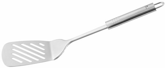Fackelmann Stainless Steel Slotted Turner, Silver, 33 x 7.9 x 4.5 cm