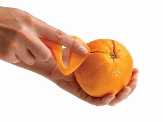 Chef'n 102-516-173 ZeelPeel Orange Peeler Tool, Orange, 12.5 x 7 cm - Image 3