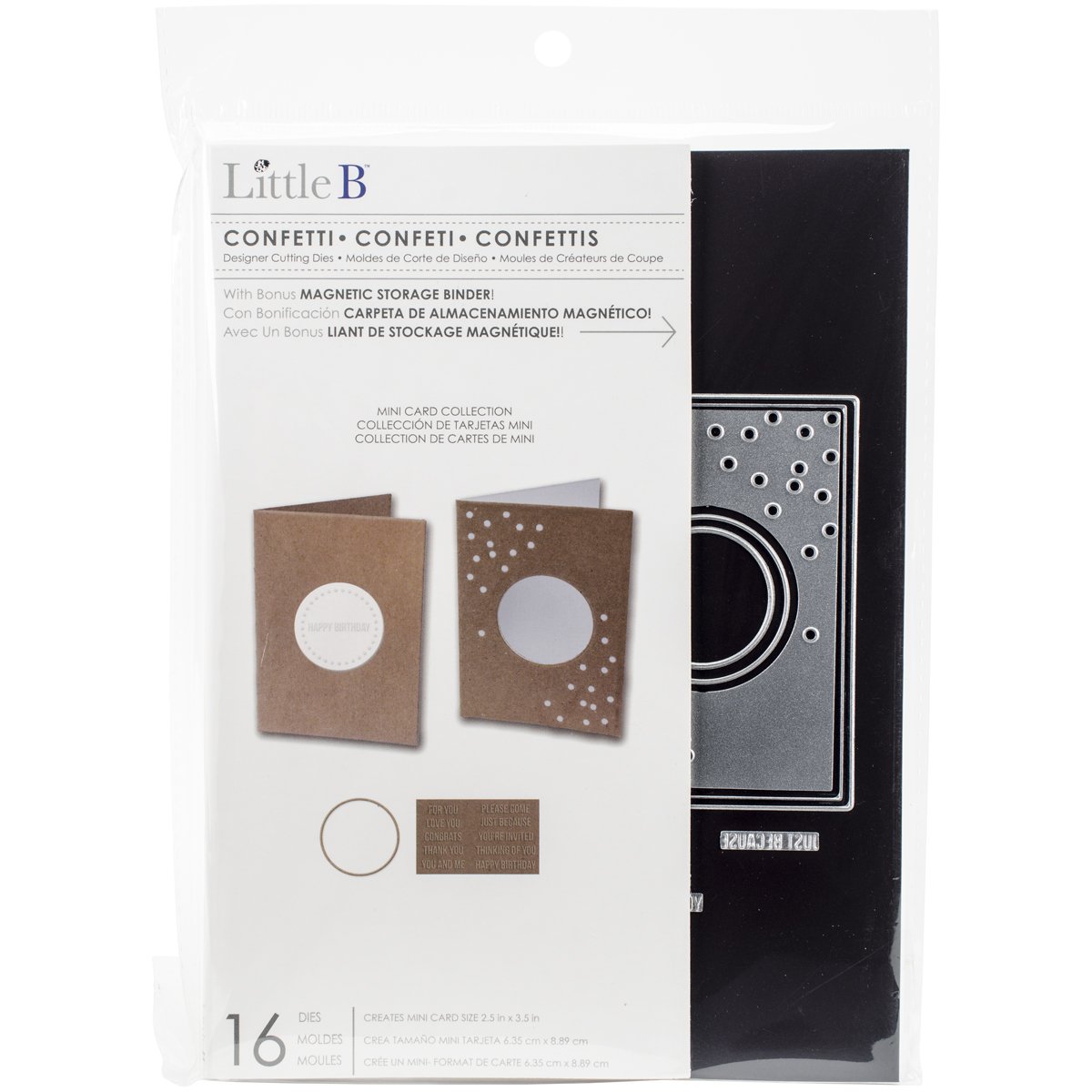 Little B Confetti Cutting Dies, Grey