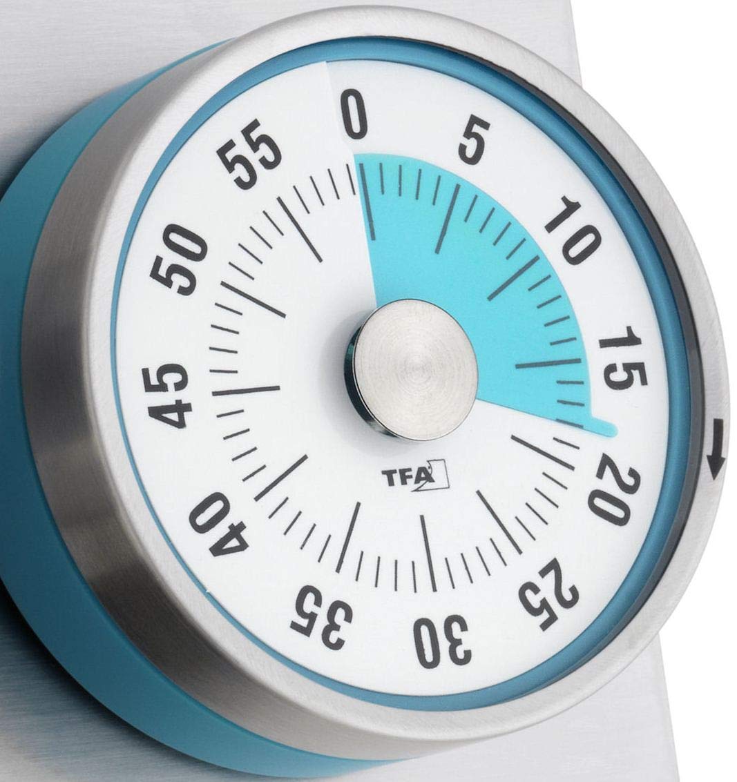 TFA Puck Kitchen Timer, Turquoise - Image 2