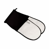 Le Creuset 4-Layered Textile Double Oven Gloves, Stain Resistant, Black